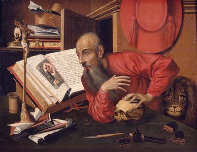 St. Hieronymus, ca. 1540 von Marinus van follower of Reymerswaele